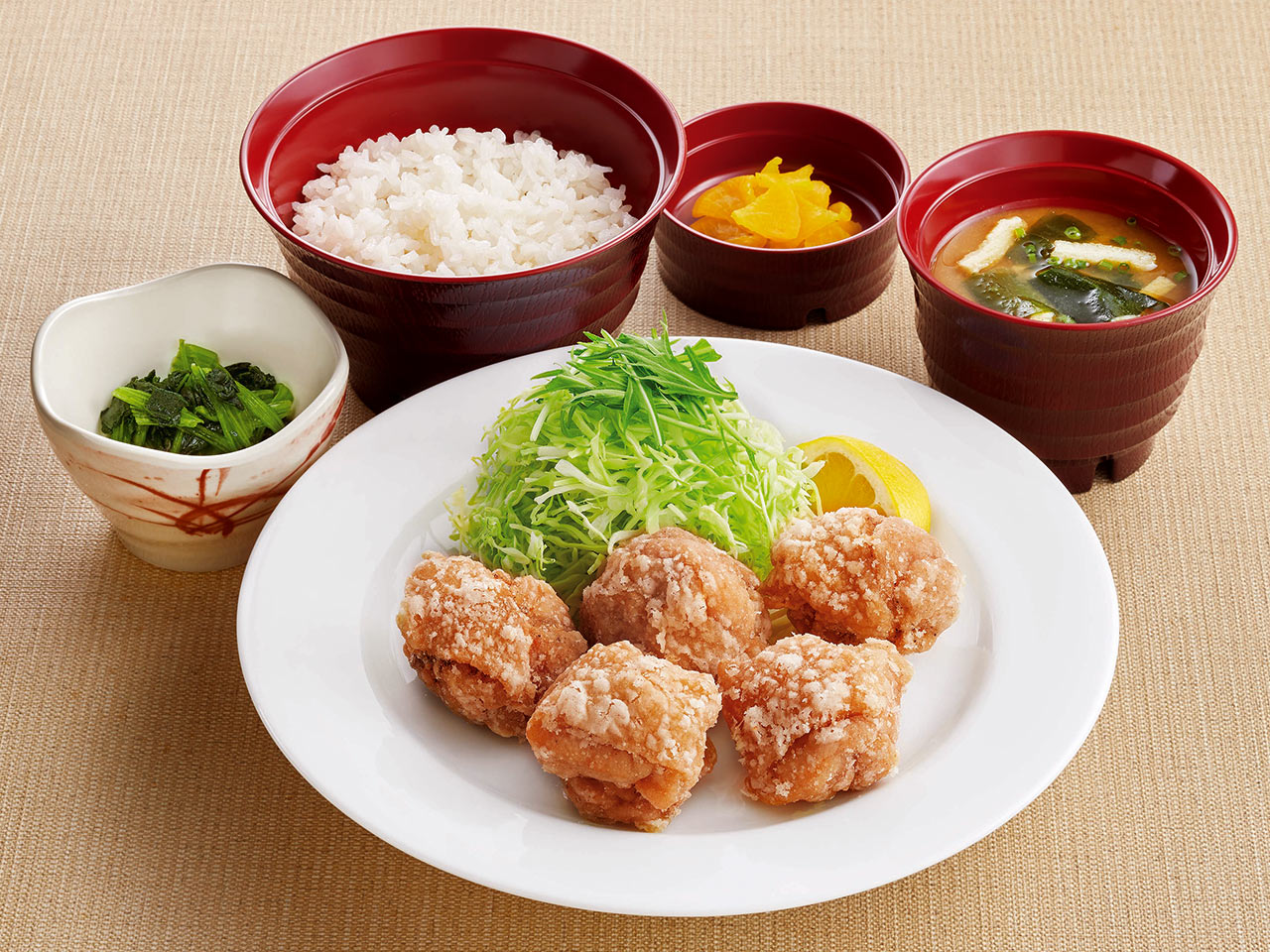 ジョイフルの塩唐揚げ定食