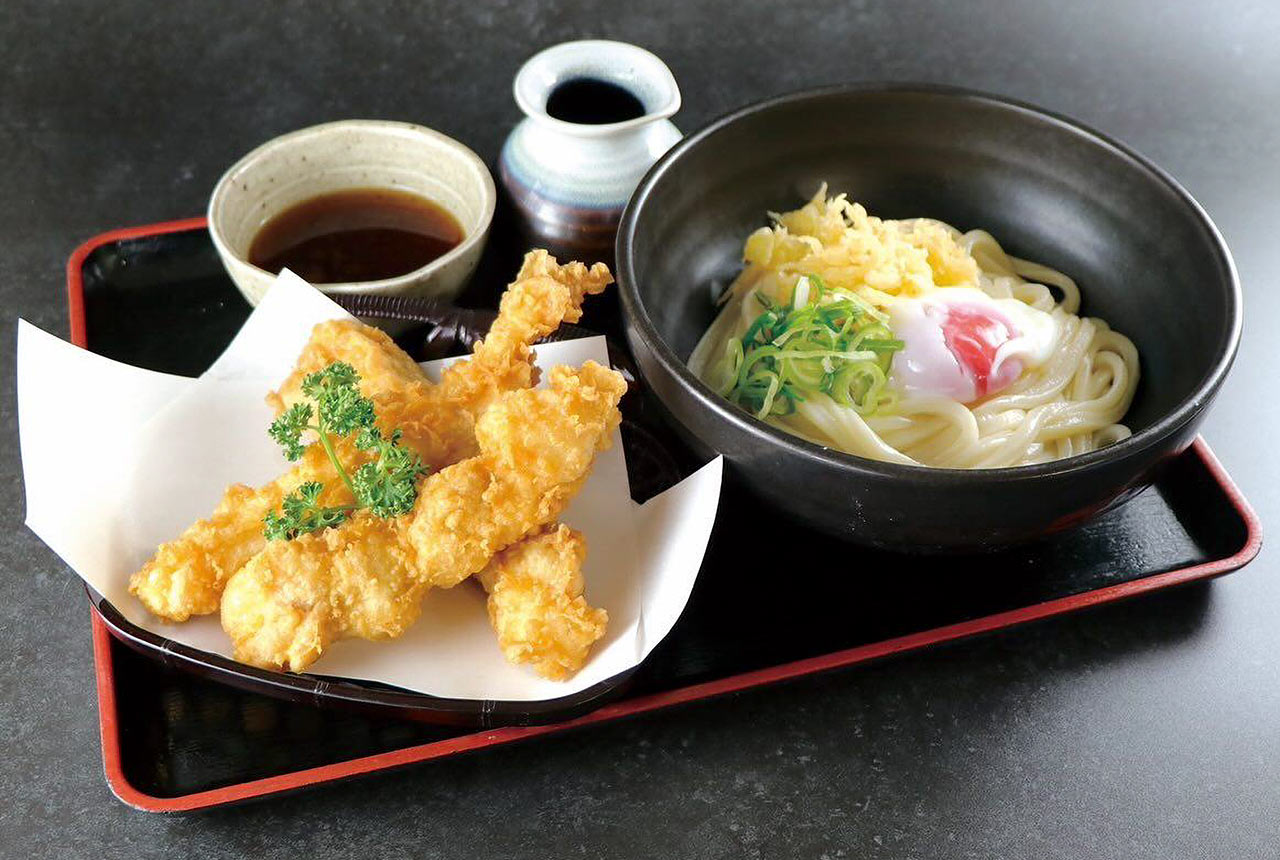 「大黒とり天濃厚温玉ぶっかけセット」