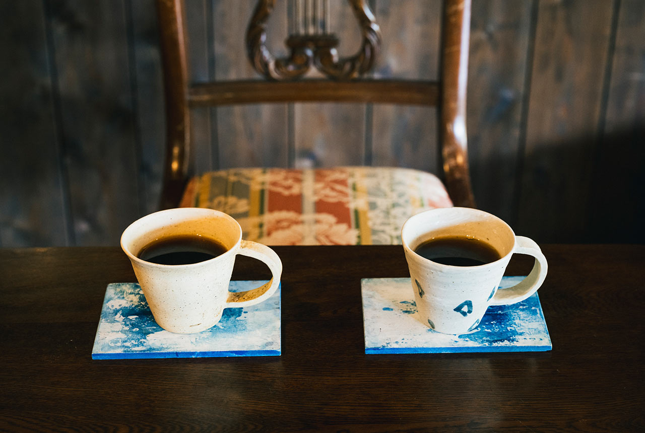 「地熱珈琲」を使ったコーヒー