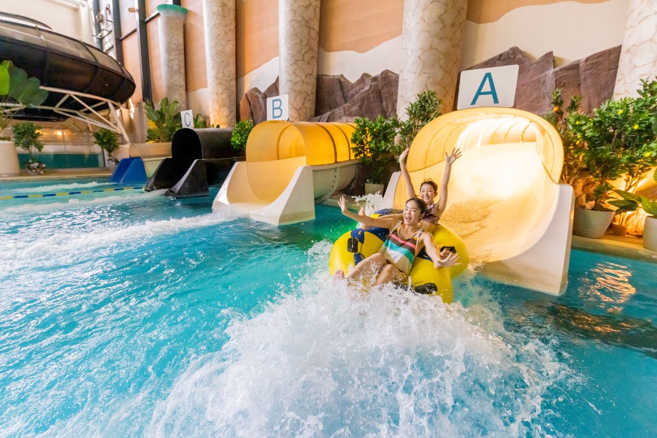 アクアビートの大人気のウォータースライダー。