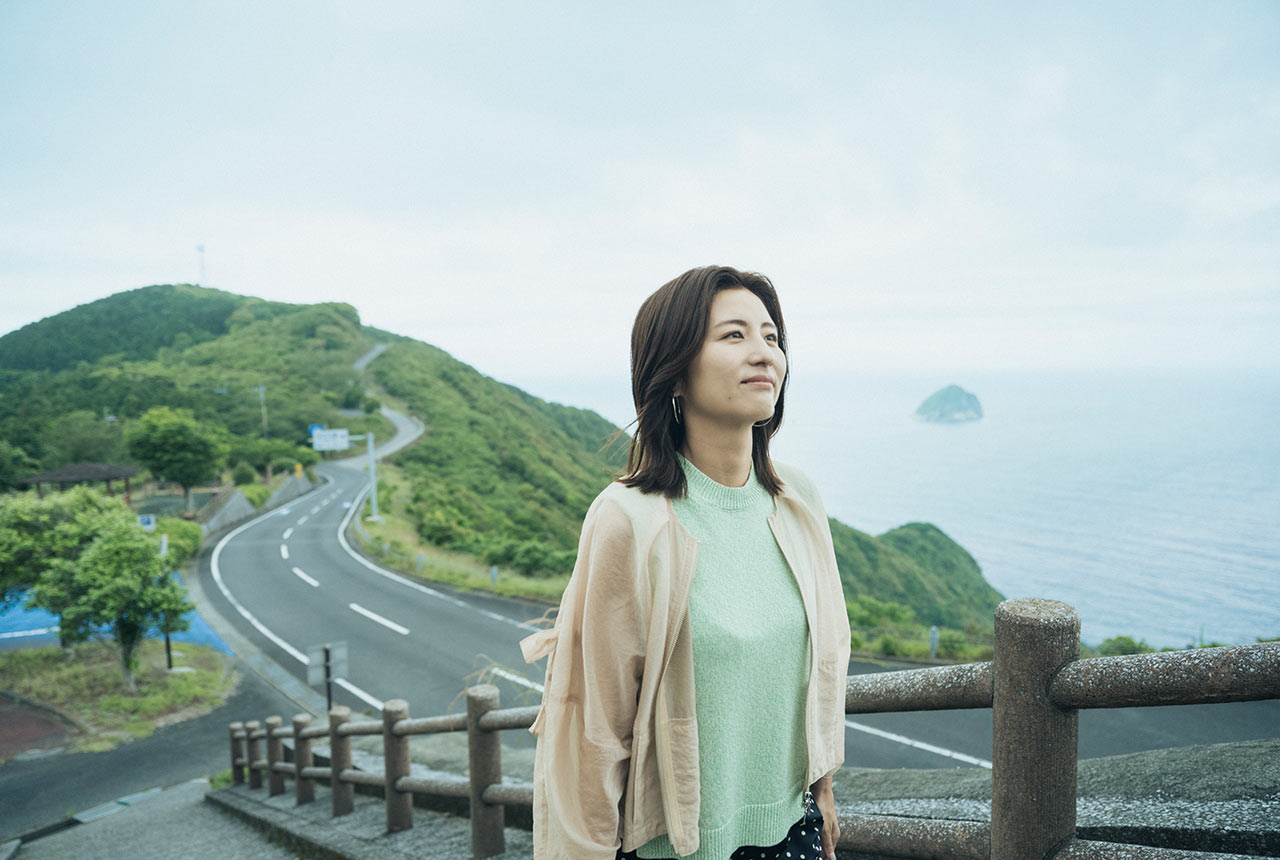 豊後くろしおラインからの海の景色を堪能中